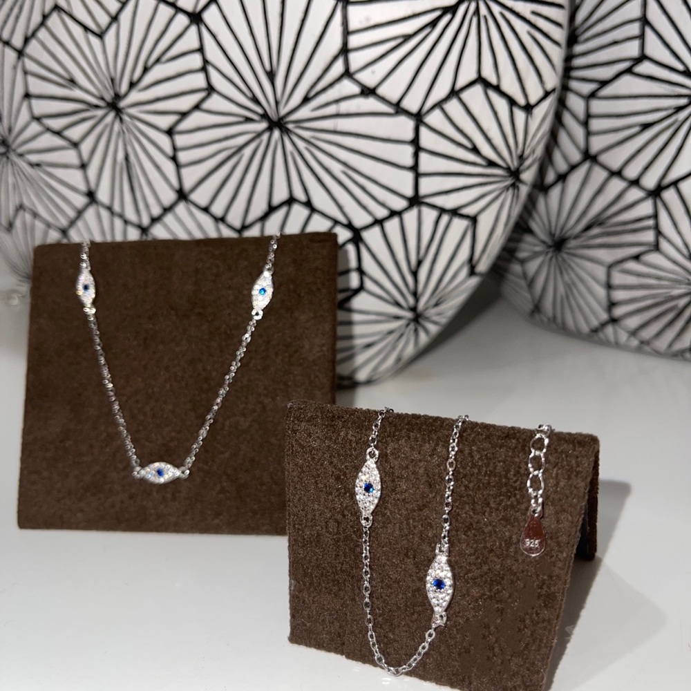 Evil Eye Silver Necklace